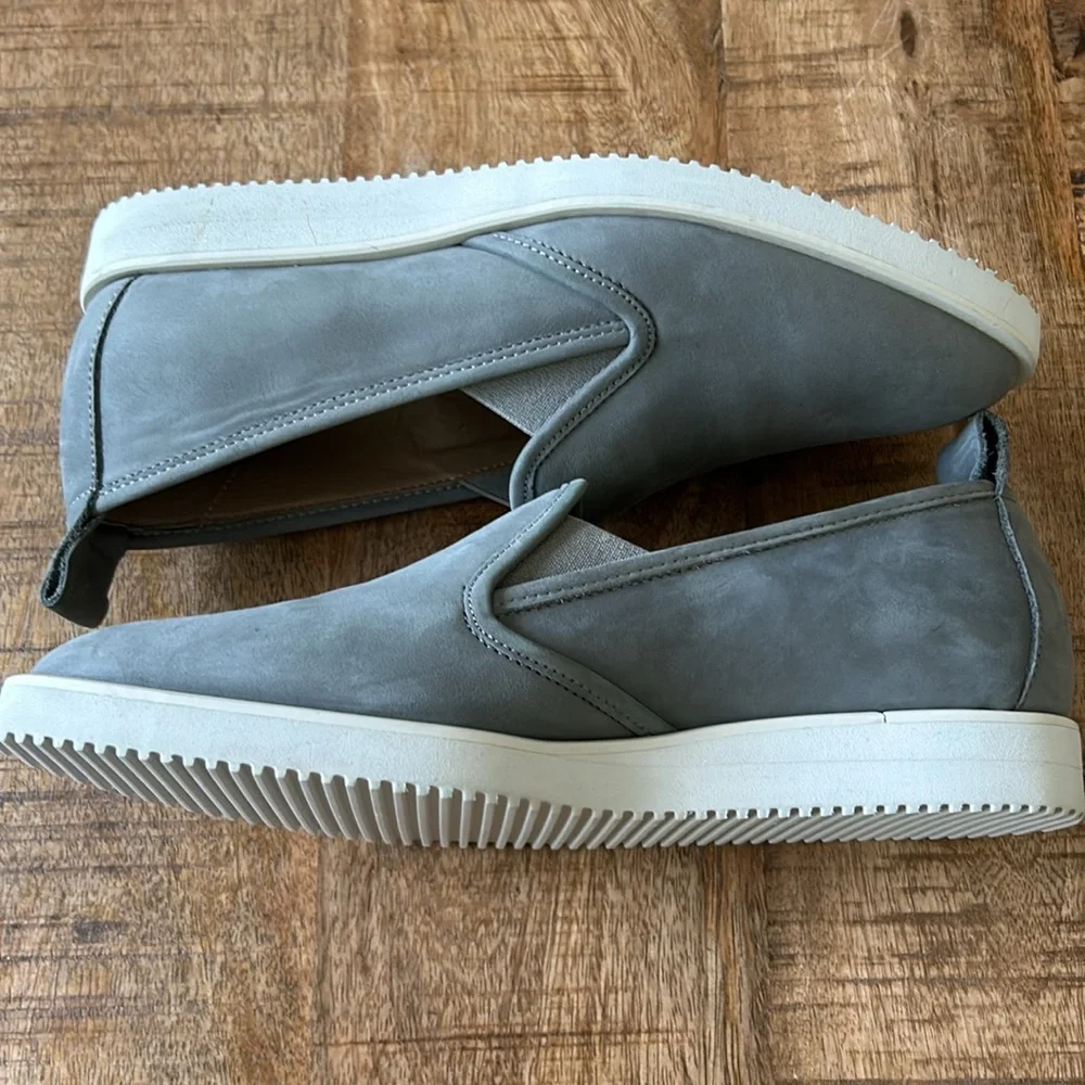 Gray Everlane Leather Slip Ons - Picture 4 of 5